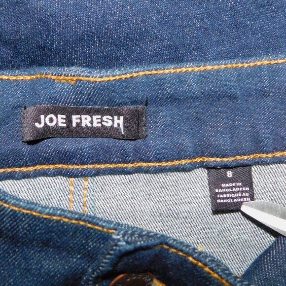 Joe Fresh Womens 8 Dark Wash Classic Denim Jean Skirt NEW - Picture 5 of 7